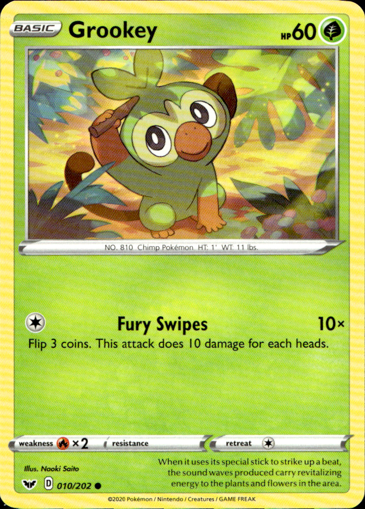 Scanned front of Grookey