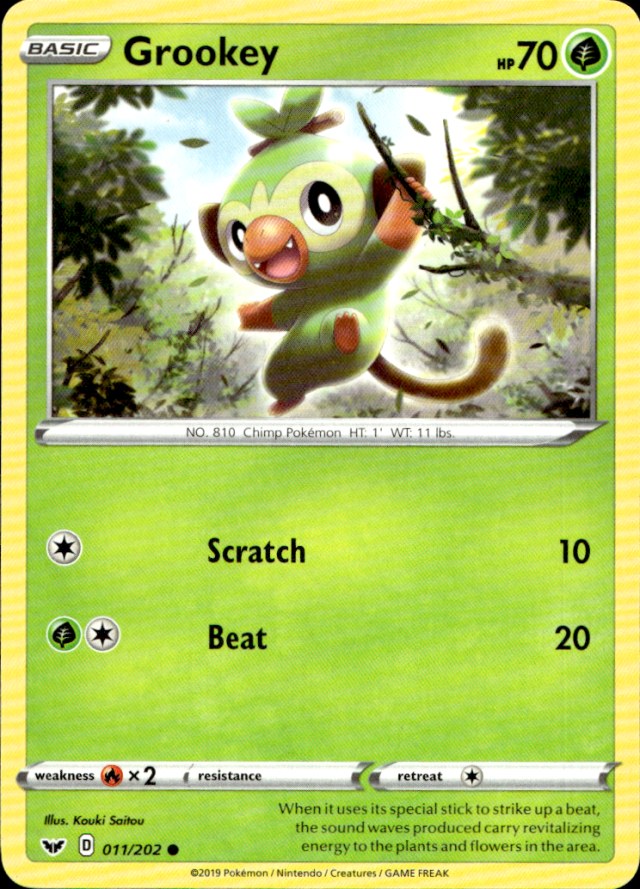 Scanned front of Grookey