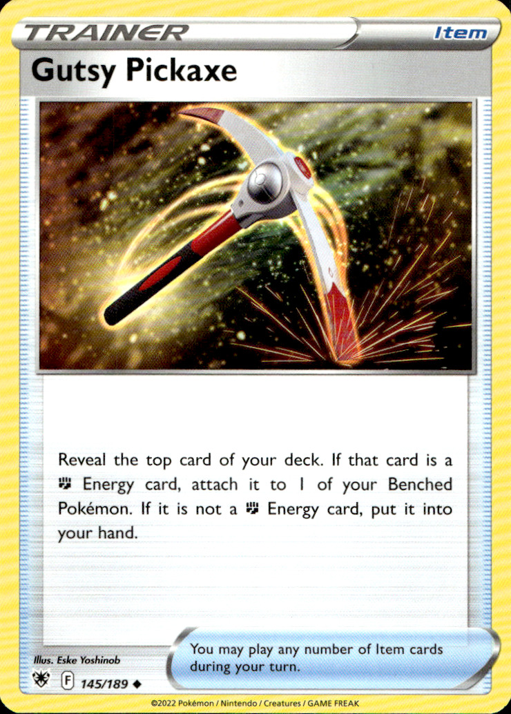 Scanned front of Gutsy Pickaxe