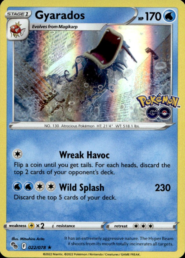 Scanned front of Gyarados