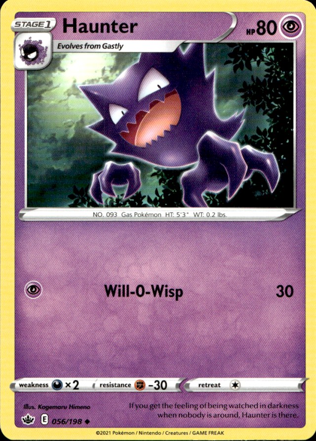 Scanned front of Haunter