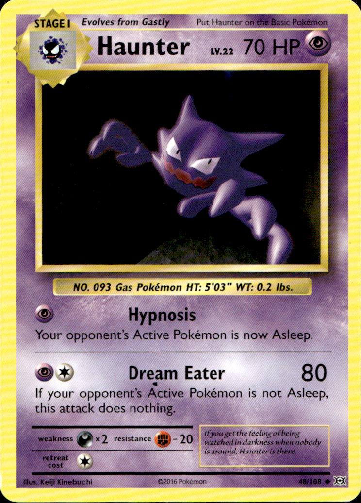 Scanned front of Haunter