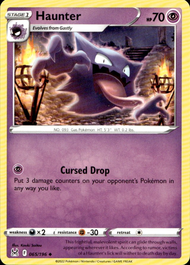 Scanned front of Haunter