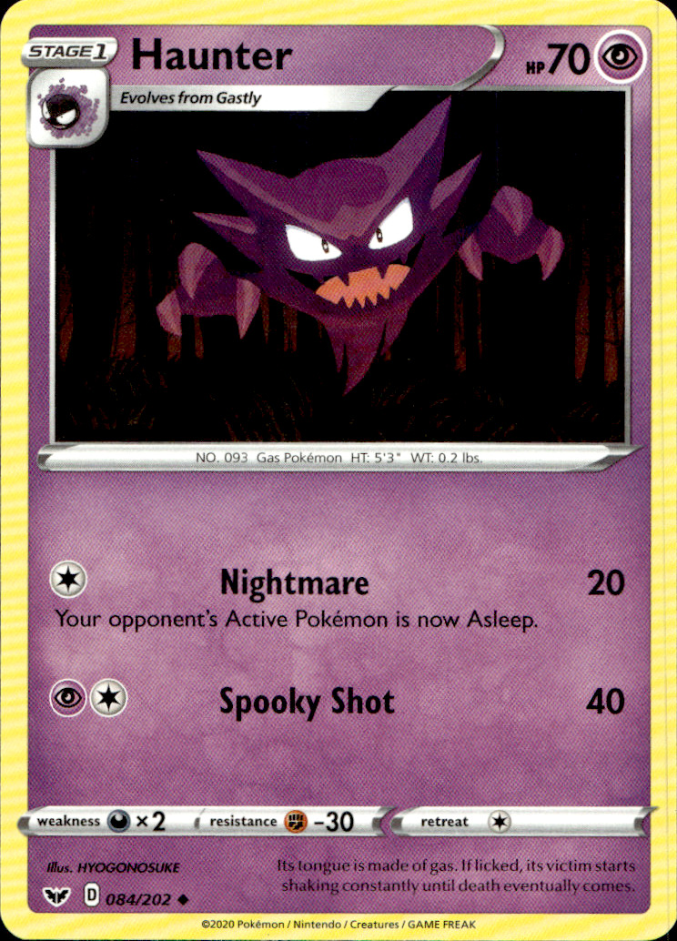 Scanned front of Haunter