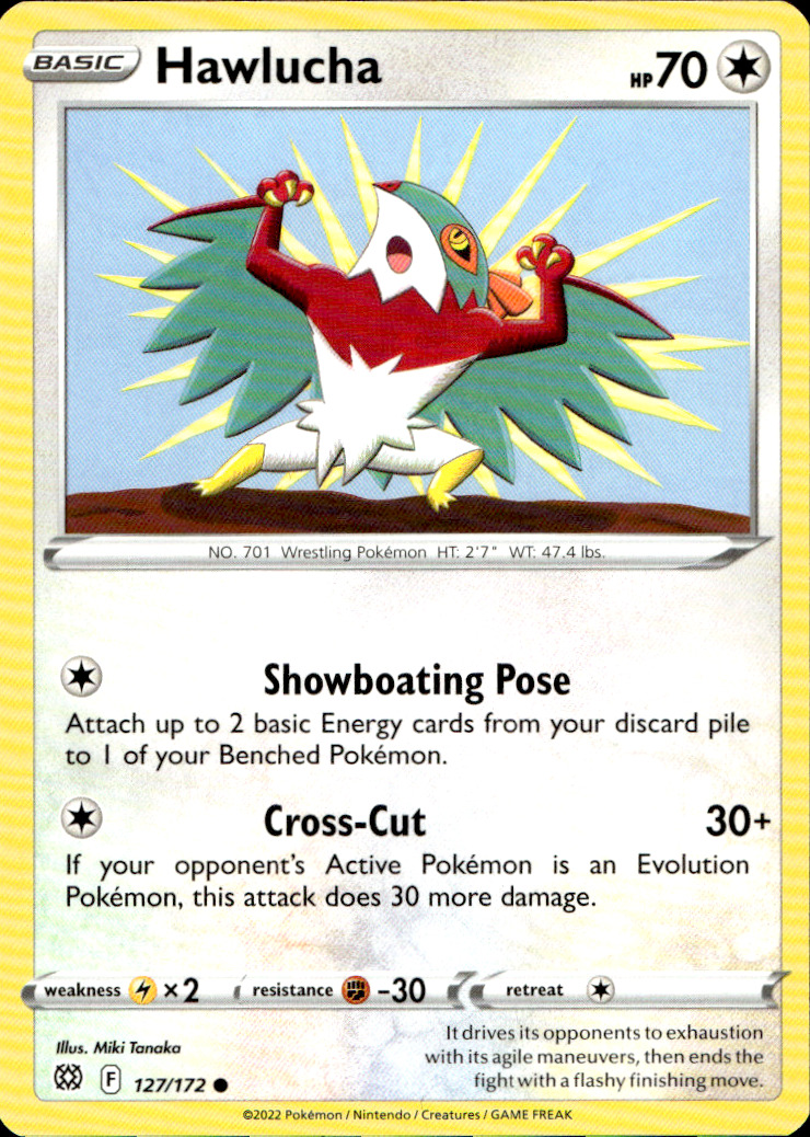 Scanned front of Hawlucha