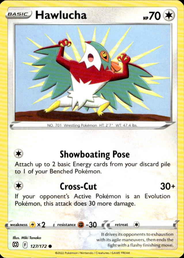 Scanned front of Hawlucha