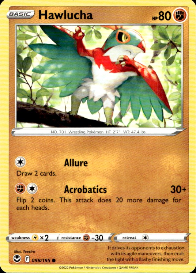 Scanned front of Hawlucha