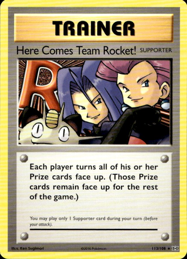 Scanned front of Here Comes Team Rocket!