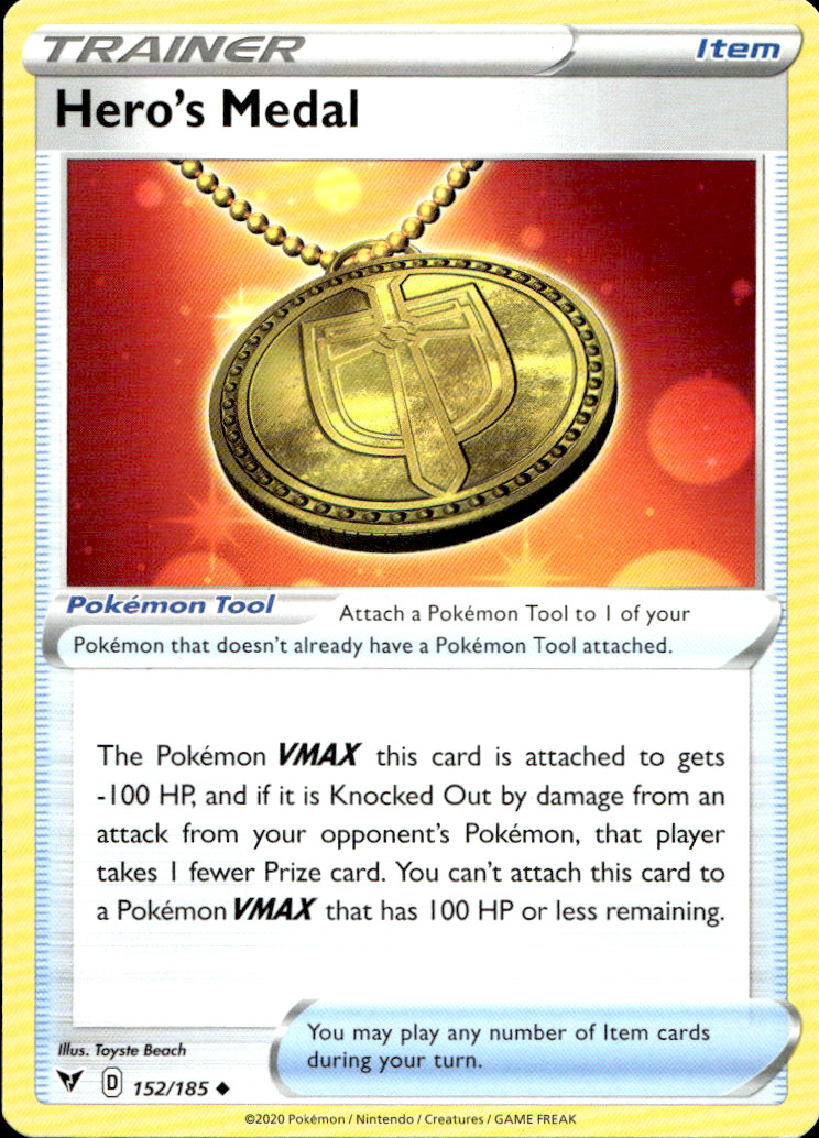 Scanned front of Hero's Medal