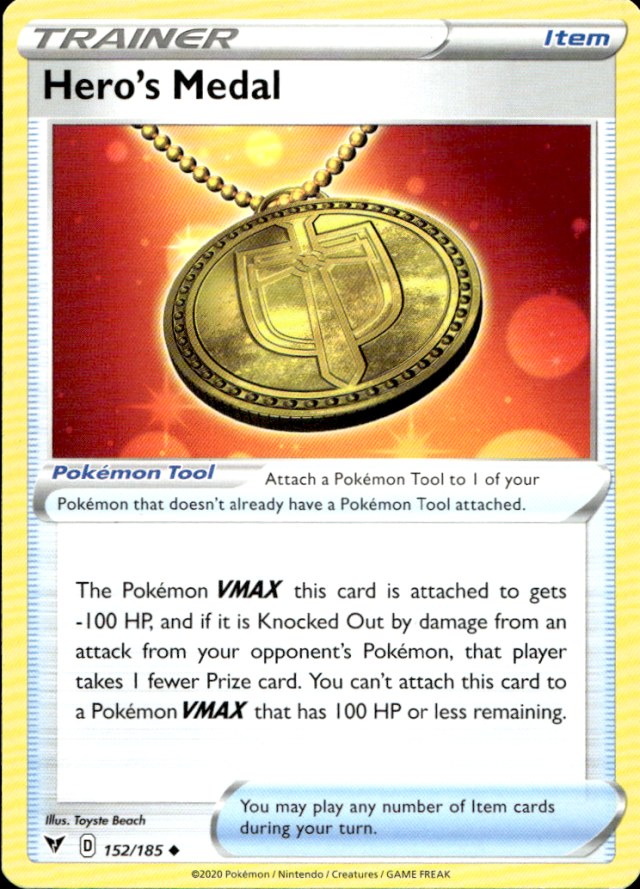 Scanned front of Hero's Medal