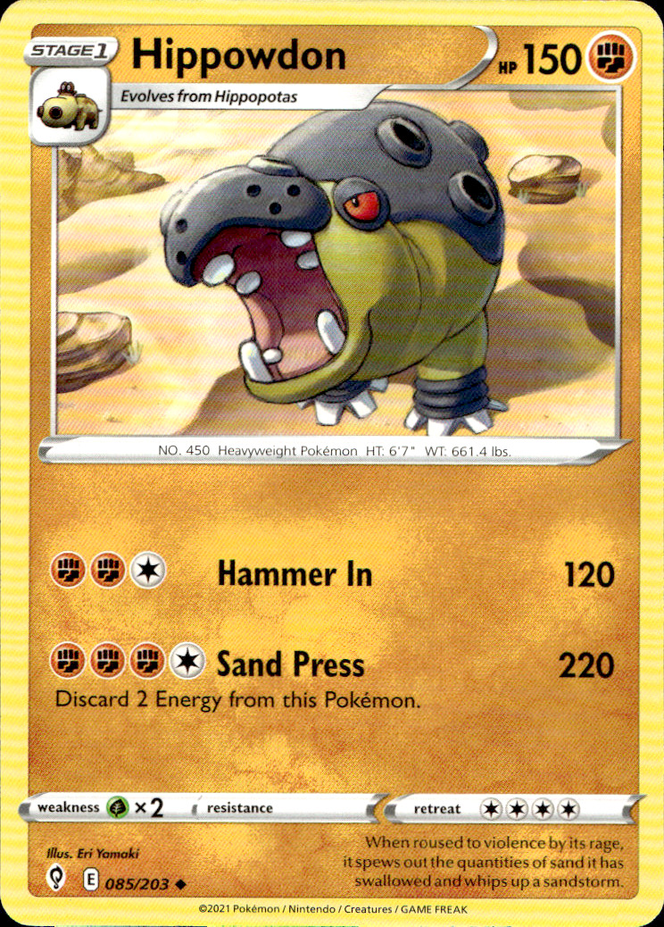 Scanned front of Hippowdon