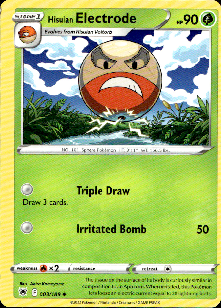 Scanned front of Hisuian Electrode