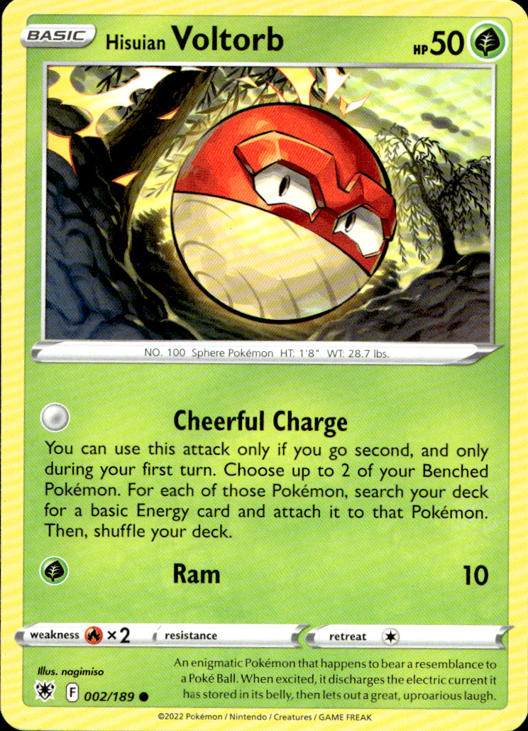 Scanned front of Hisuian Voltorb