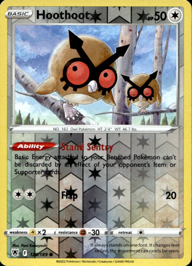 Scanned front of Hoothoot