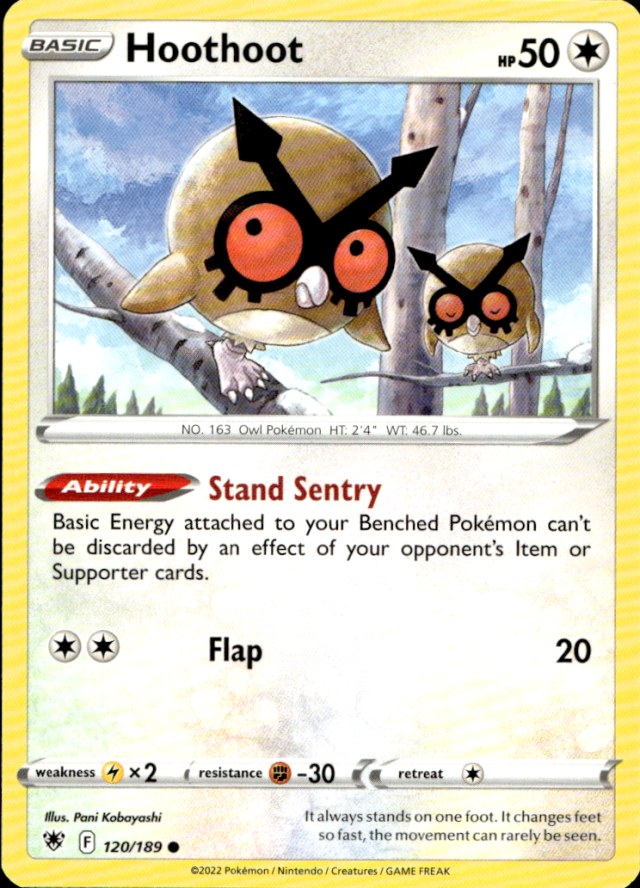Scanned front of Hoothoot