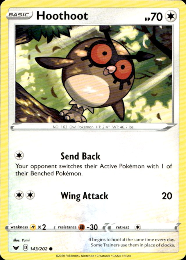 Scanned front of Hoothoot