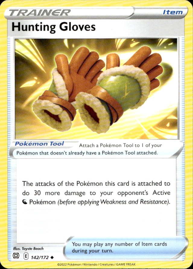 Scanned front of Hunting Gloves