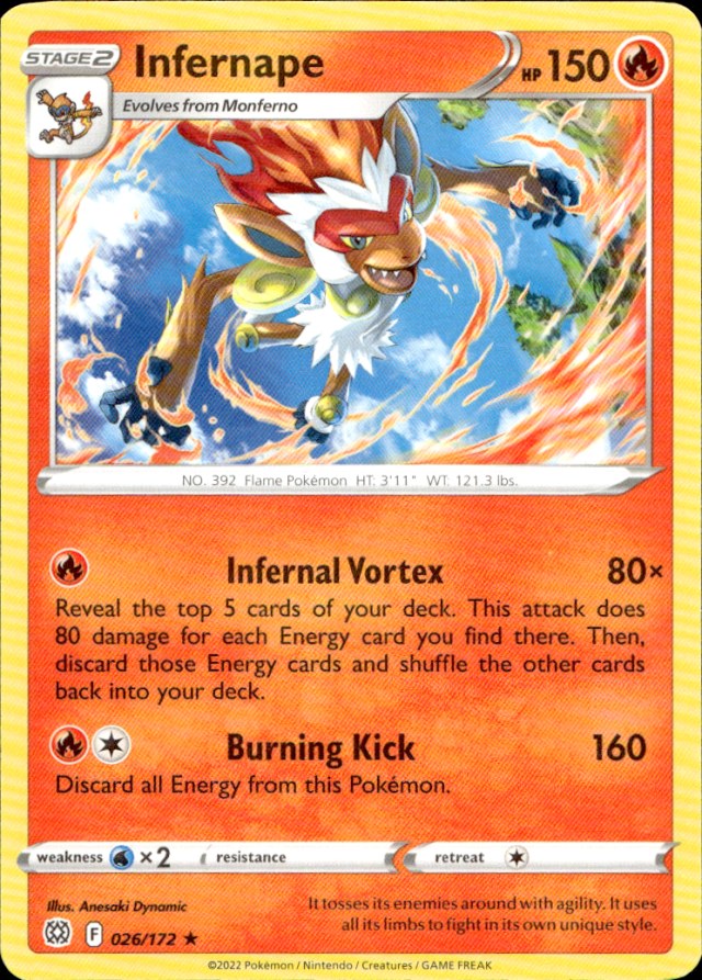 Scanned front of Infernape