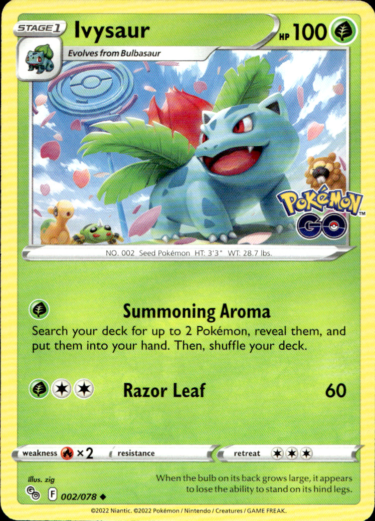 Scanned front of Ivysaur