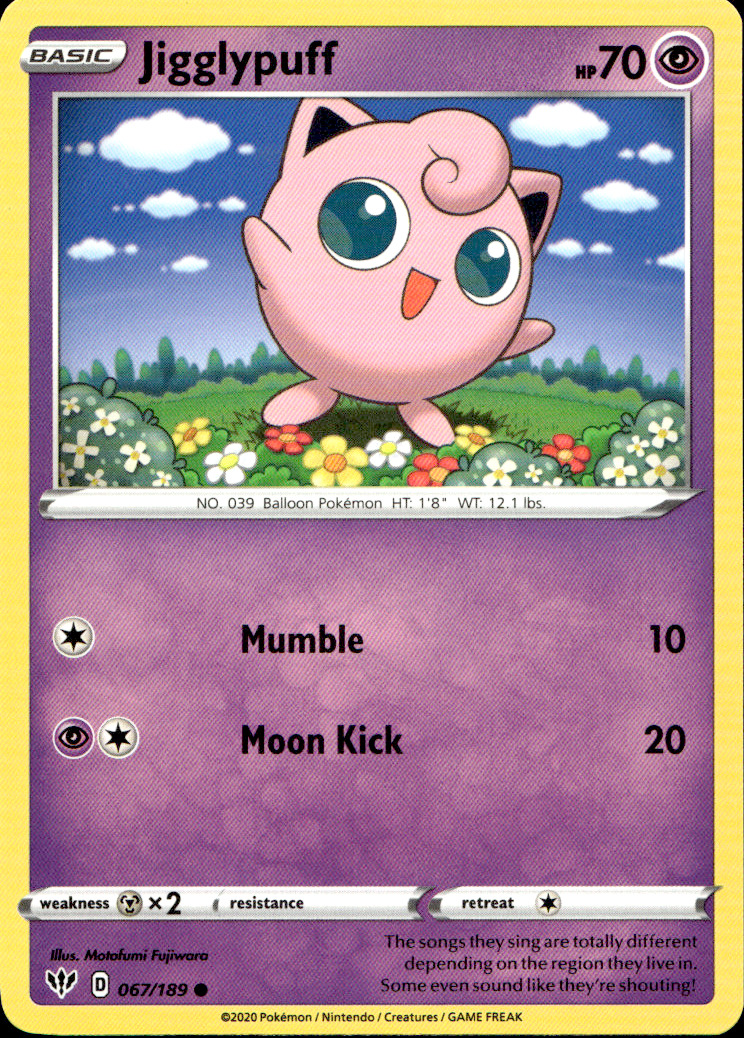 Scanned front of Jigglypuff