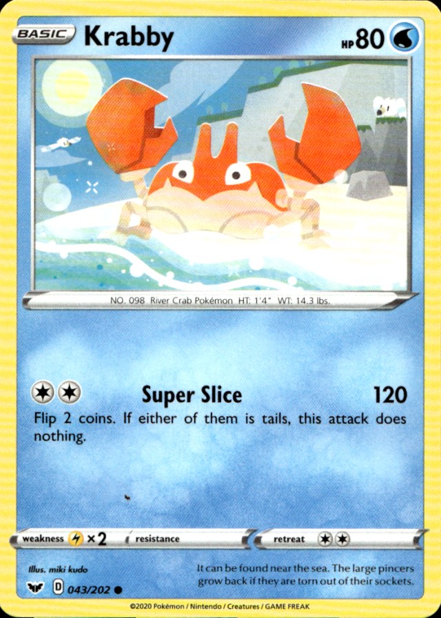 Scanned front of Krabby