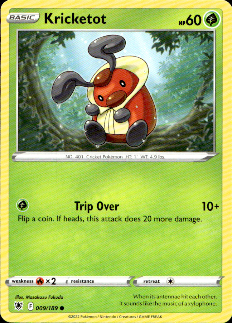 Scanned front of Kricketot