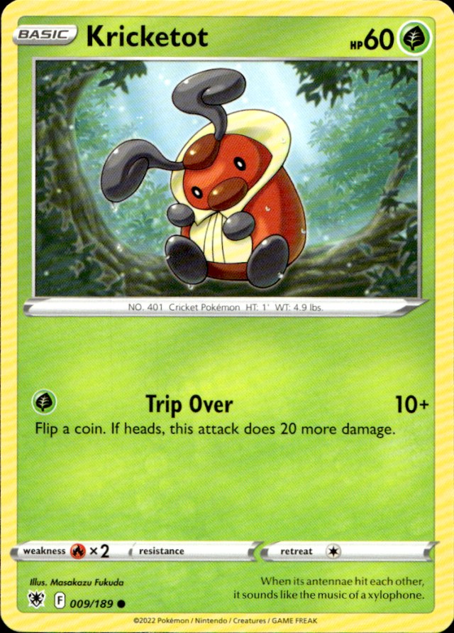 Scanned front of Kricketot