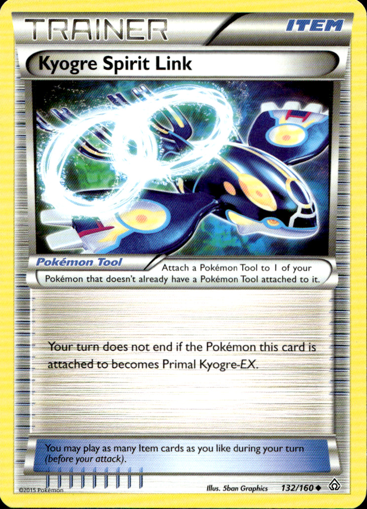 Scanned front of Kyogre Spirit Link