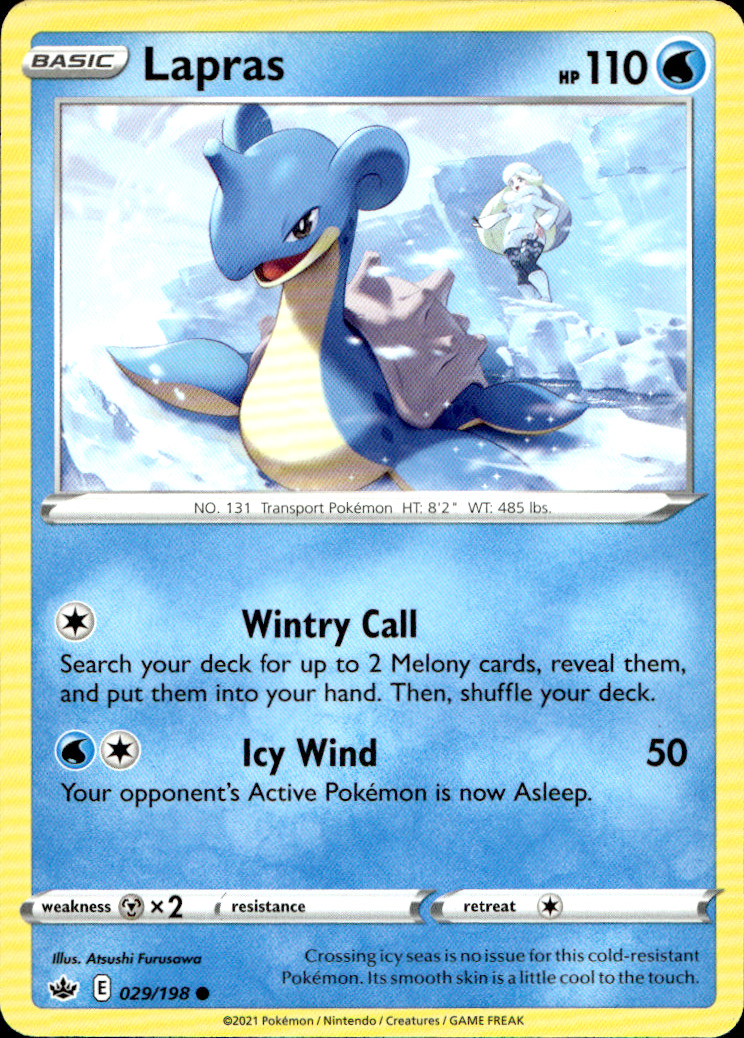Scanned front of Lapras