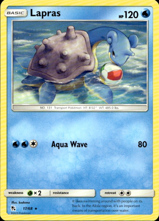 Scanned front of Lapras
