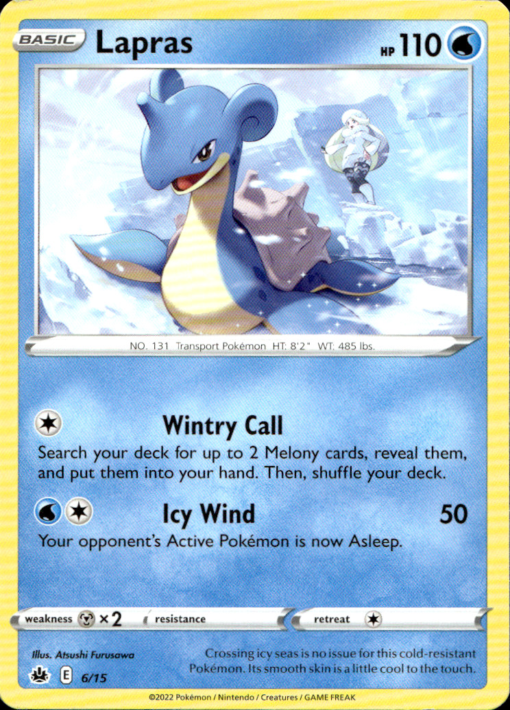 Scanned front of Lapras