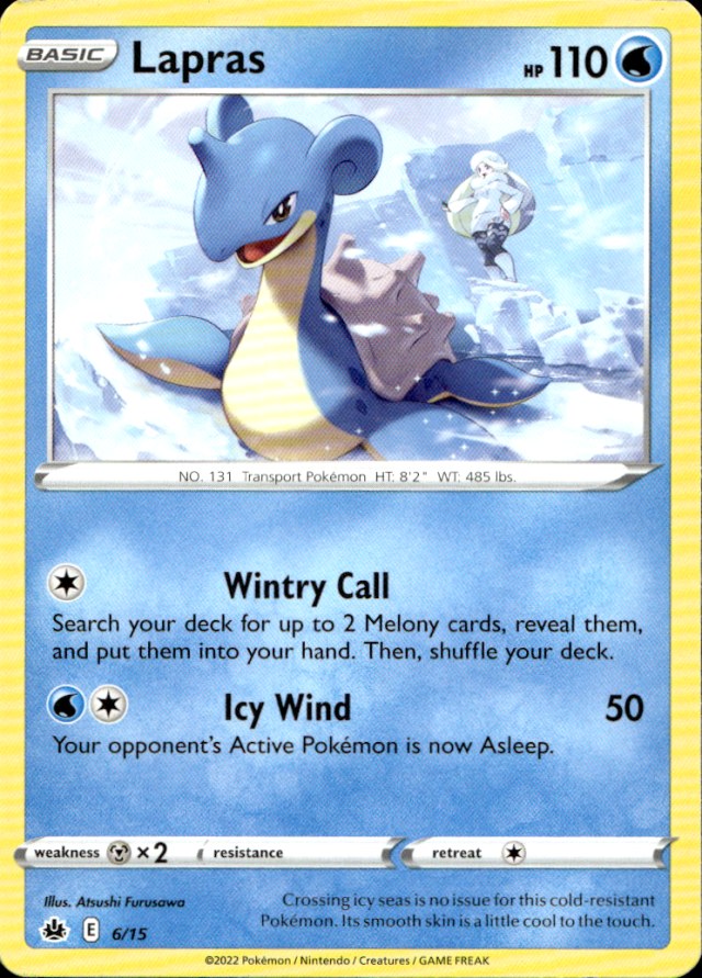 Scanned front of Lapras