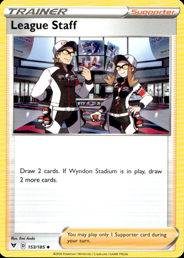 Scanned front of League Staff