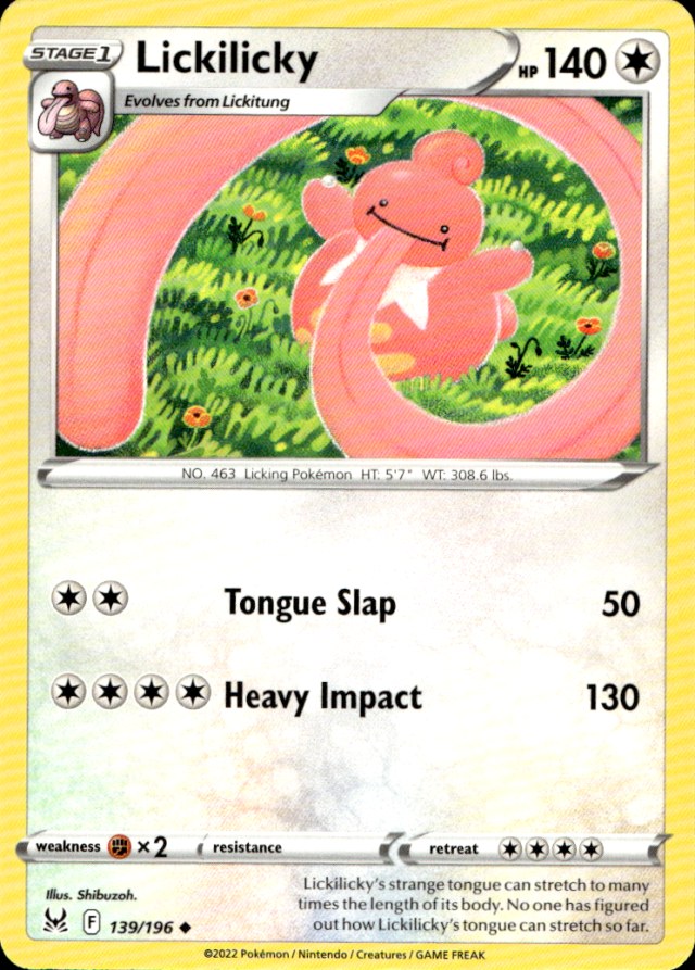 Scanned front of Lickilicky