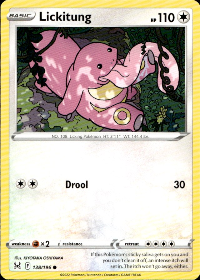 Scanned front of Lickitung