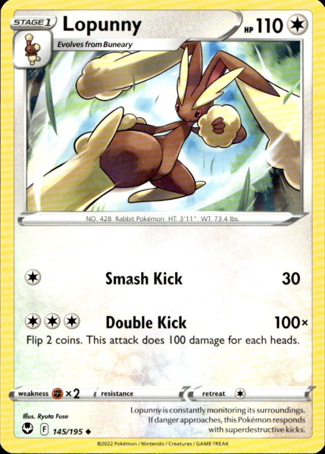 Scanned front of Lopunny