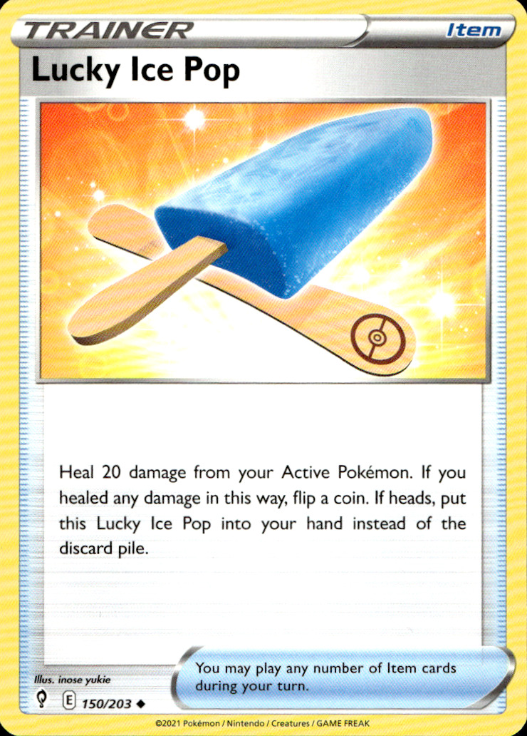 Scanned front of Lucky Ice Pop
