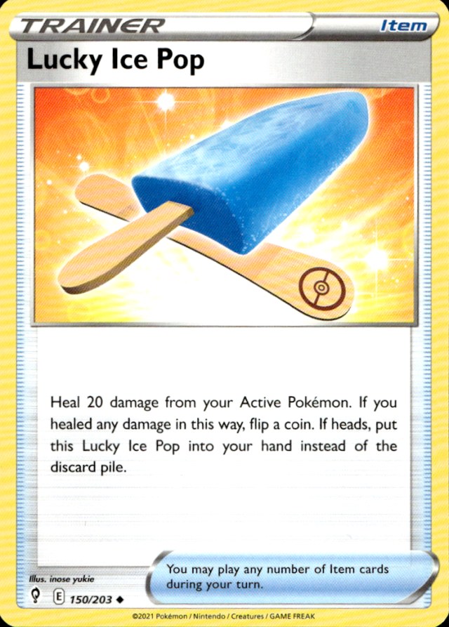 Scanned front of Lucky Ice Pop