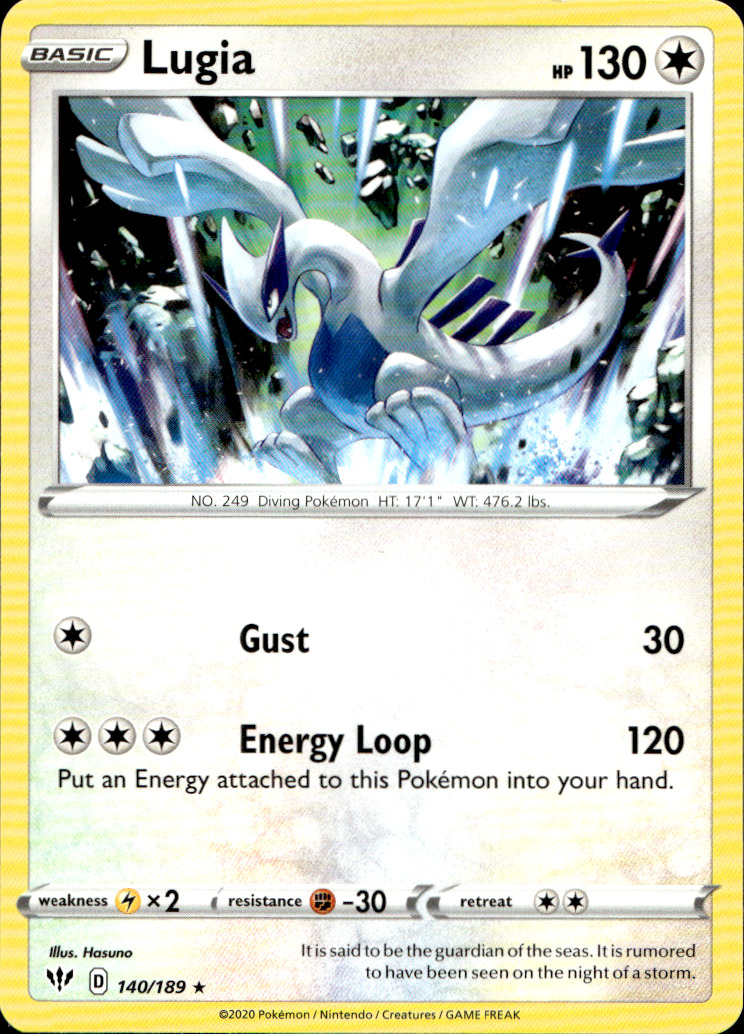 Scanned front of Lugia
