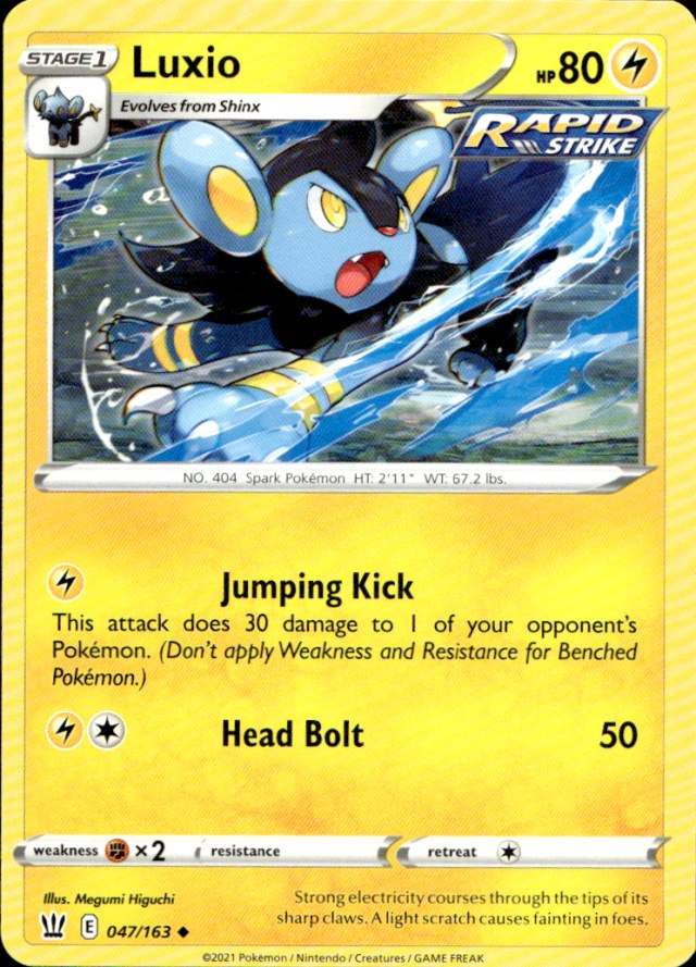Scanned front of Luxio