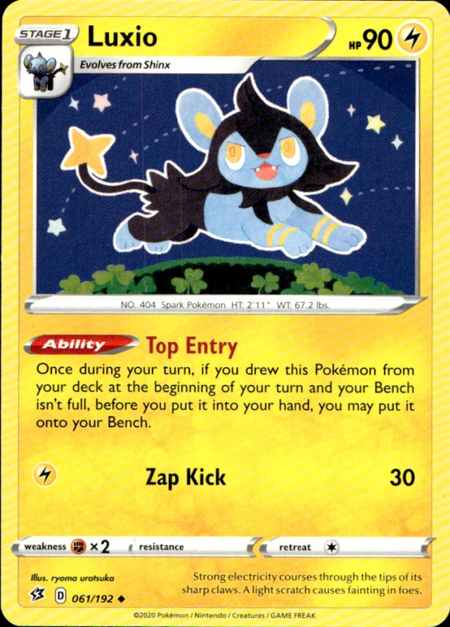 Scanned front of Luxio