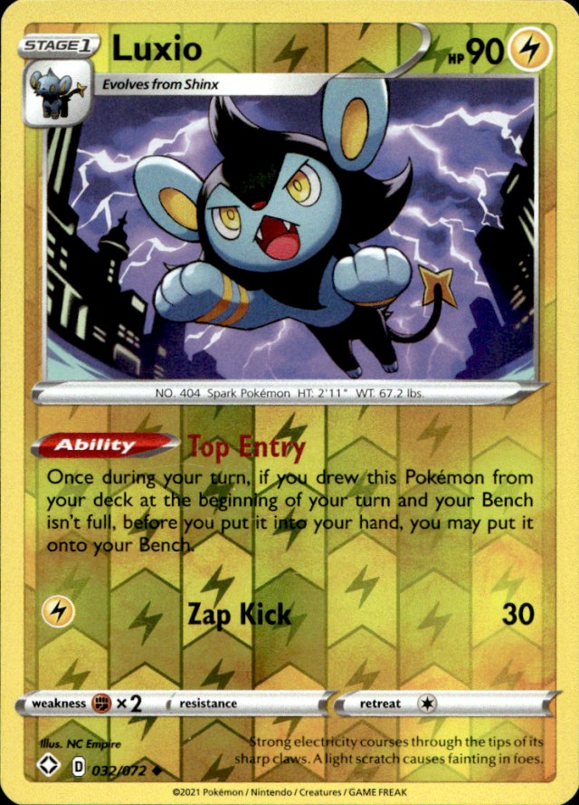Scanned front of Luxio