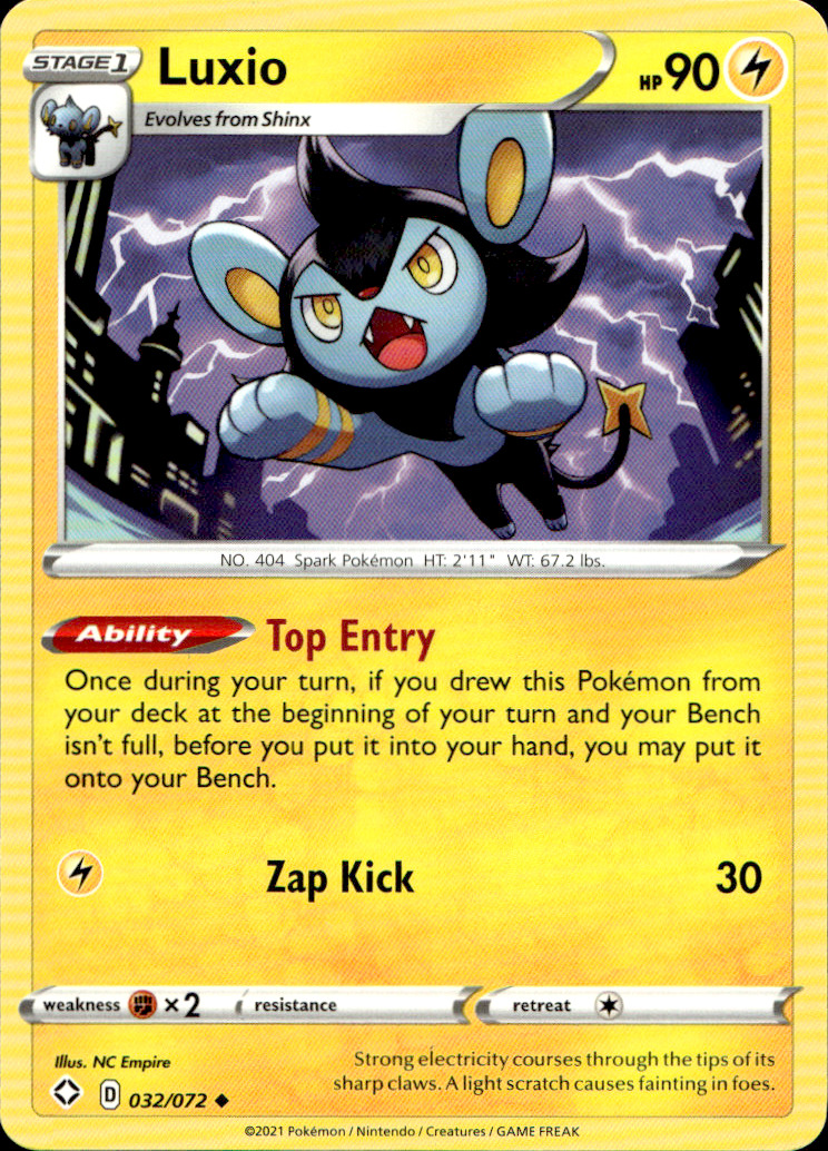Scanned front of Luxio
