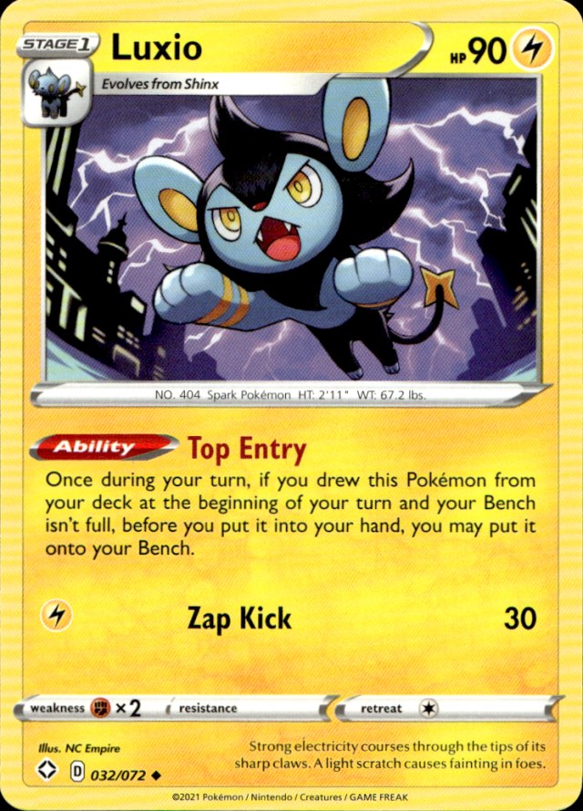 Scanned front of Luxio