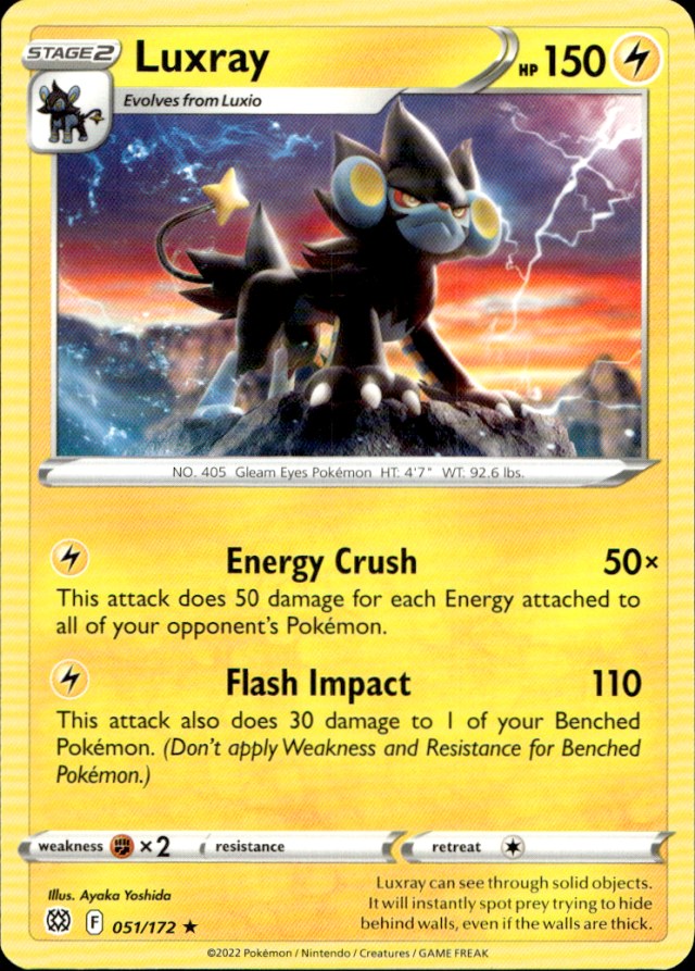Scanned front of Luxray