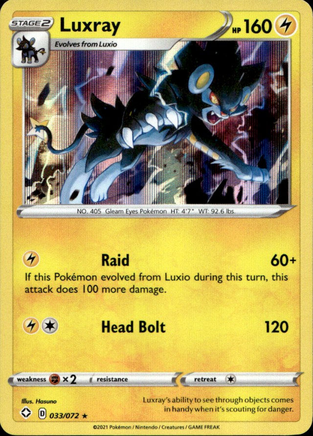 Scanned front of Luxray