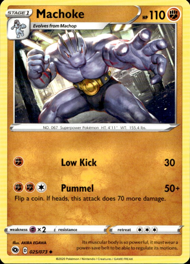Scanned front of Machoke