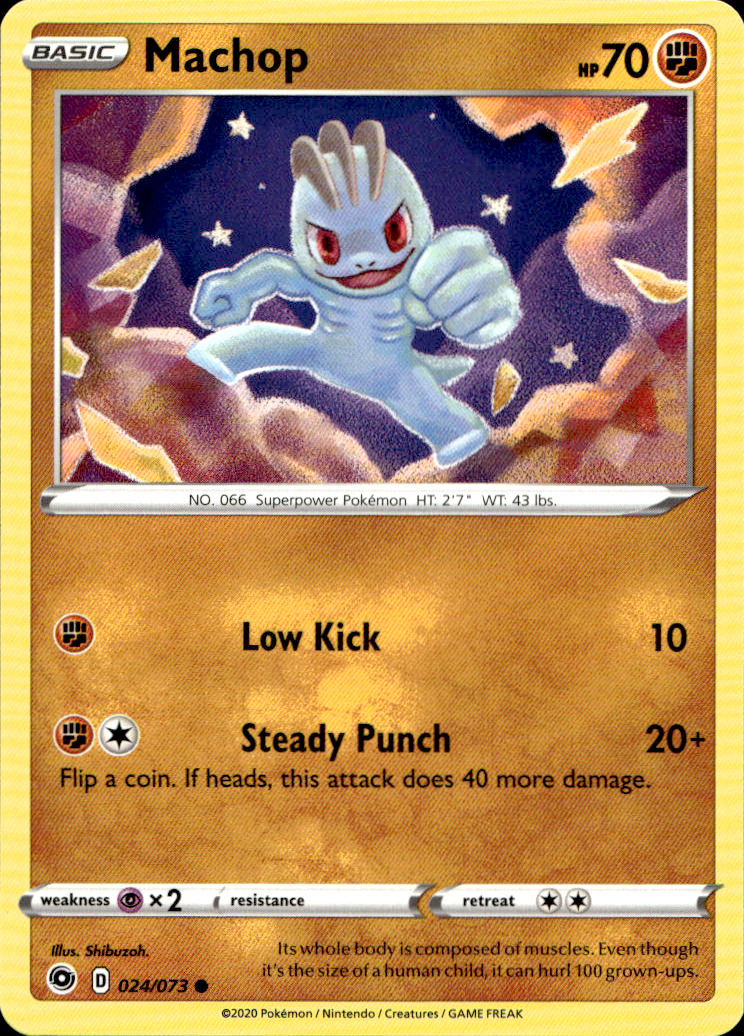 Scanned front of Machop