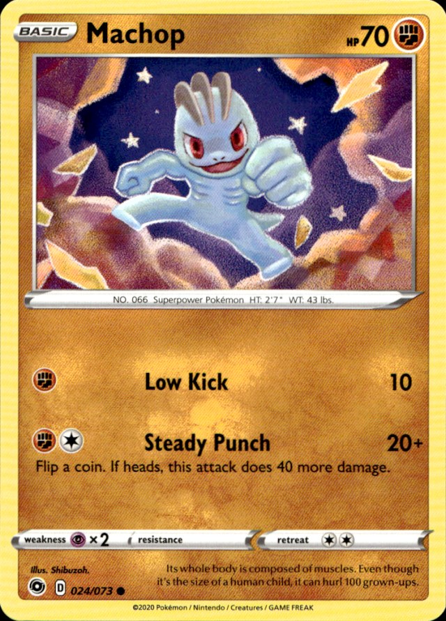 Scanned front of Machop