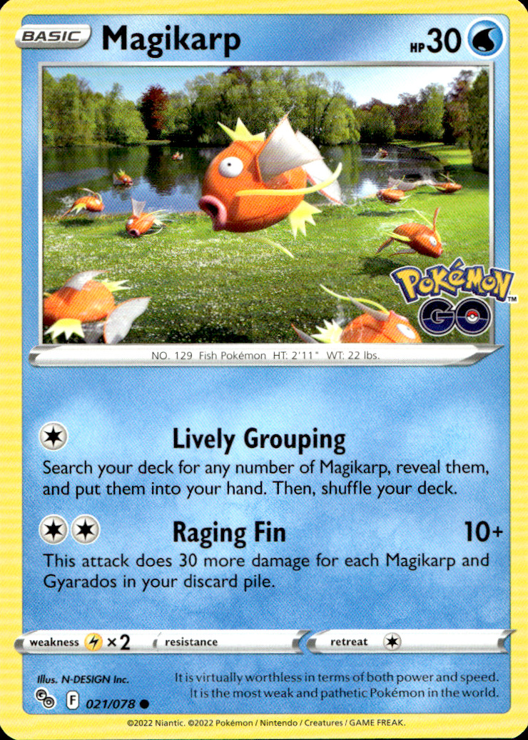 Scanned front of Magikarp